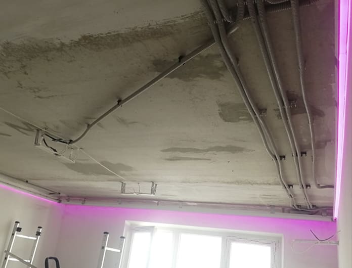 светодиодный потолок в коридоре до установки